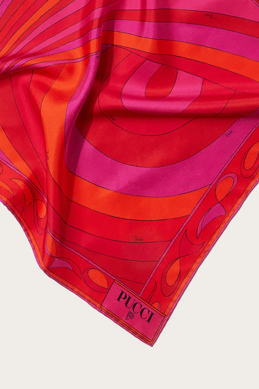 PUCCI Iride-Print Small Silk-Twill Carré | Women Silks