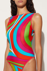 PUCCI Iride-Print Swimsuit | Women Swimsuits