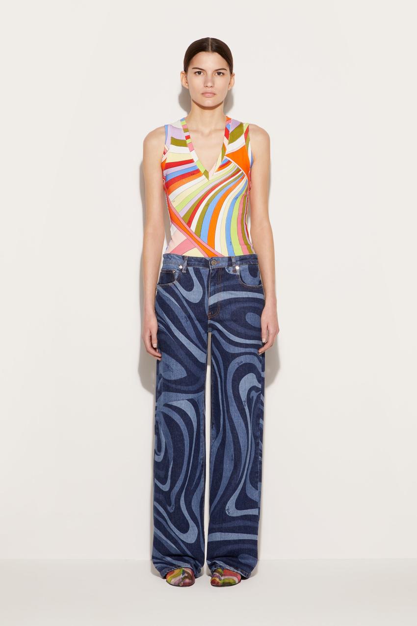 PUCCI Iride-Print Tank Top | Women Tops And Shirts