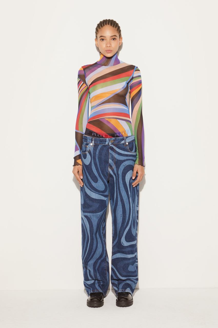 PUCCI Iride-Print Top | Women Tops And Shirts