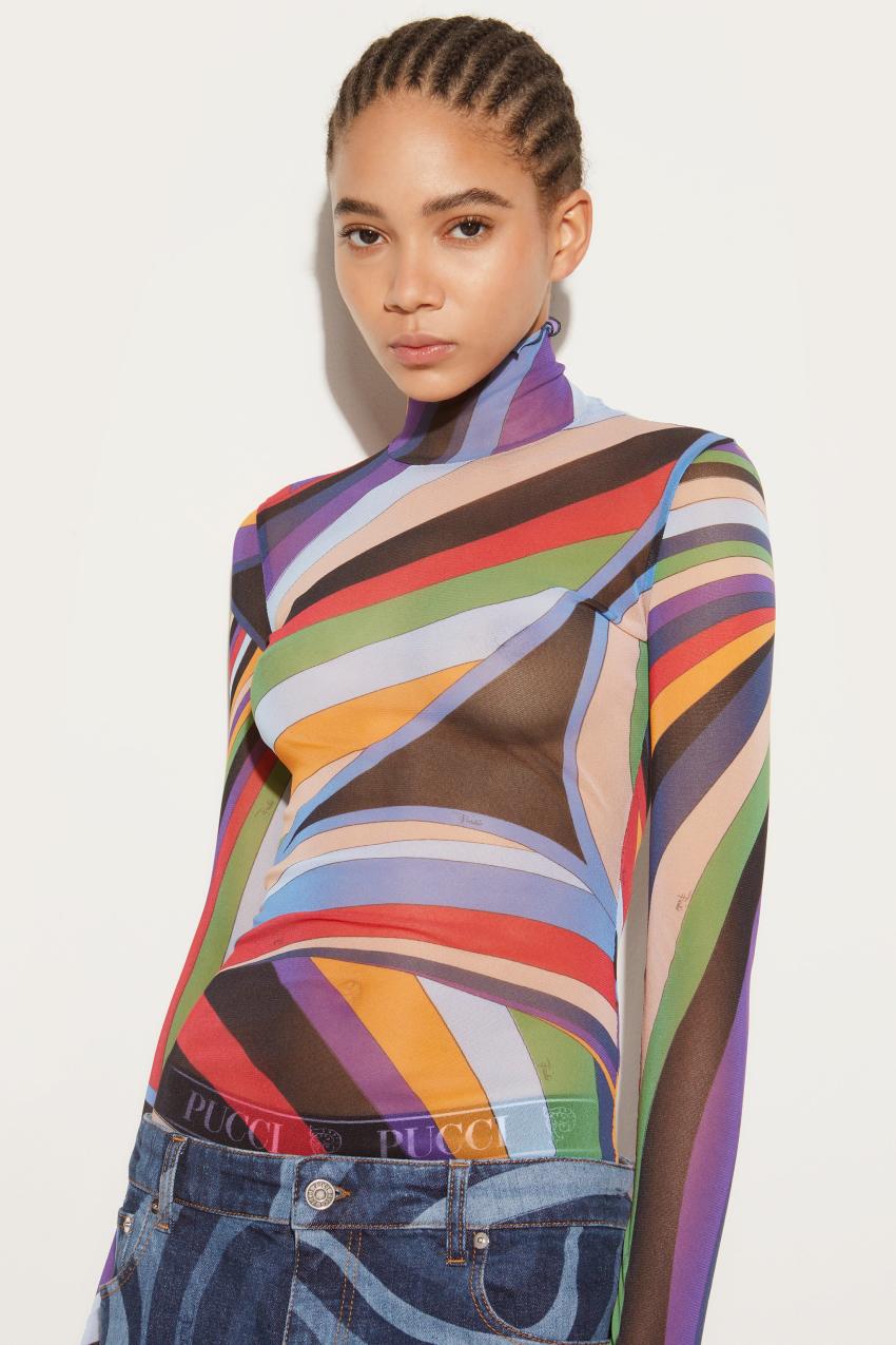 PUCCI Iride-Print Top | Women Tops And Shirts