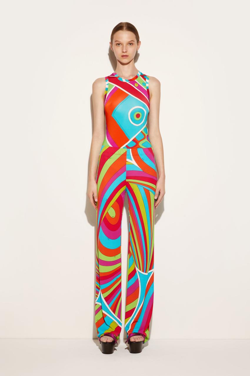 PUCCI Iride-Print Trousers | Women Pants And Shorts