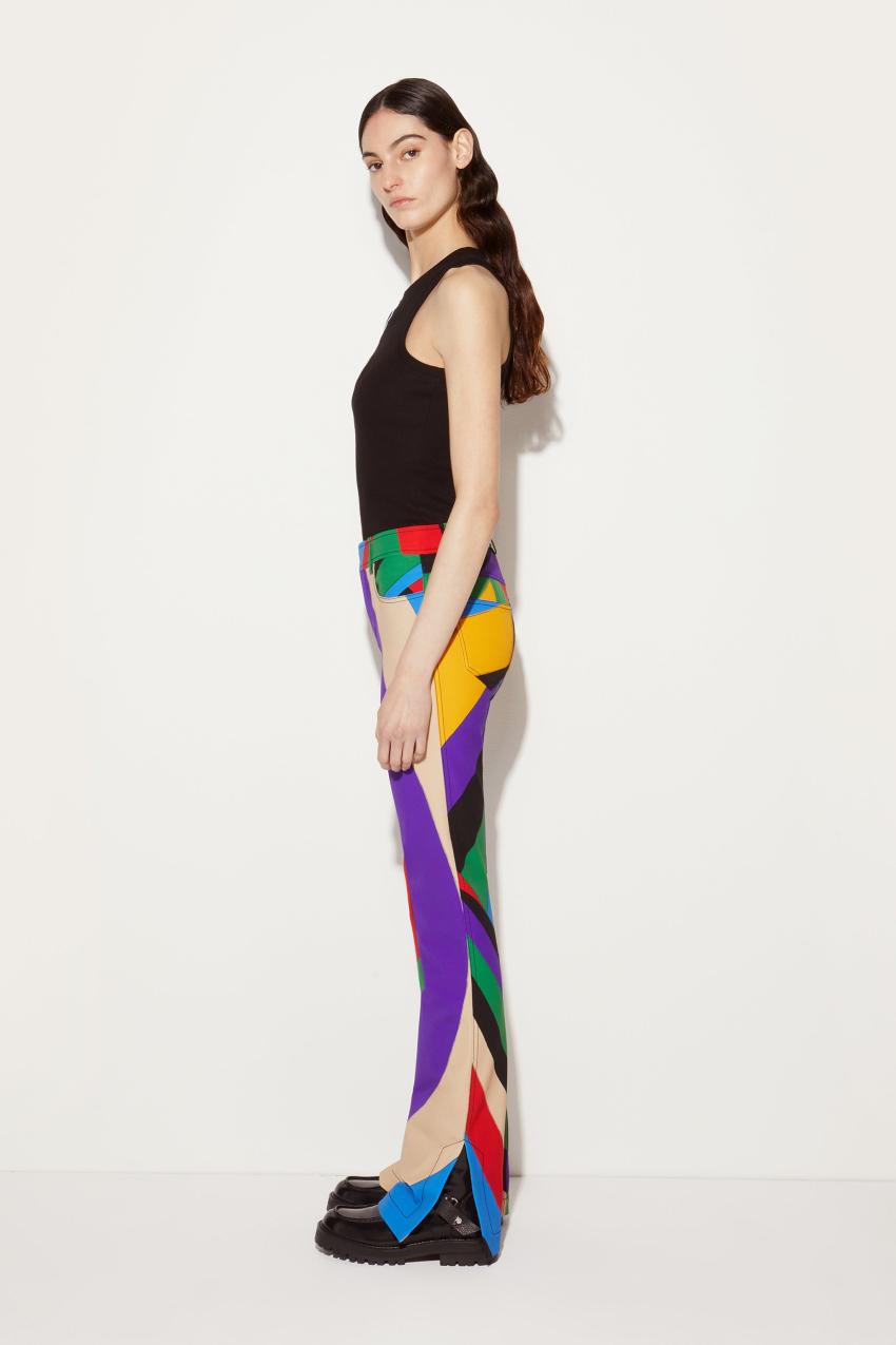 PUCCI Iride-Print Trousers | Women Pants And Shorts