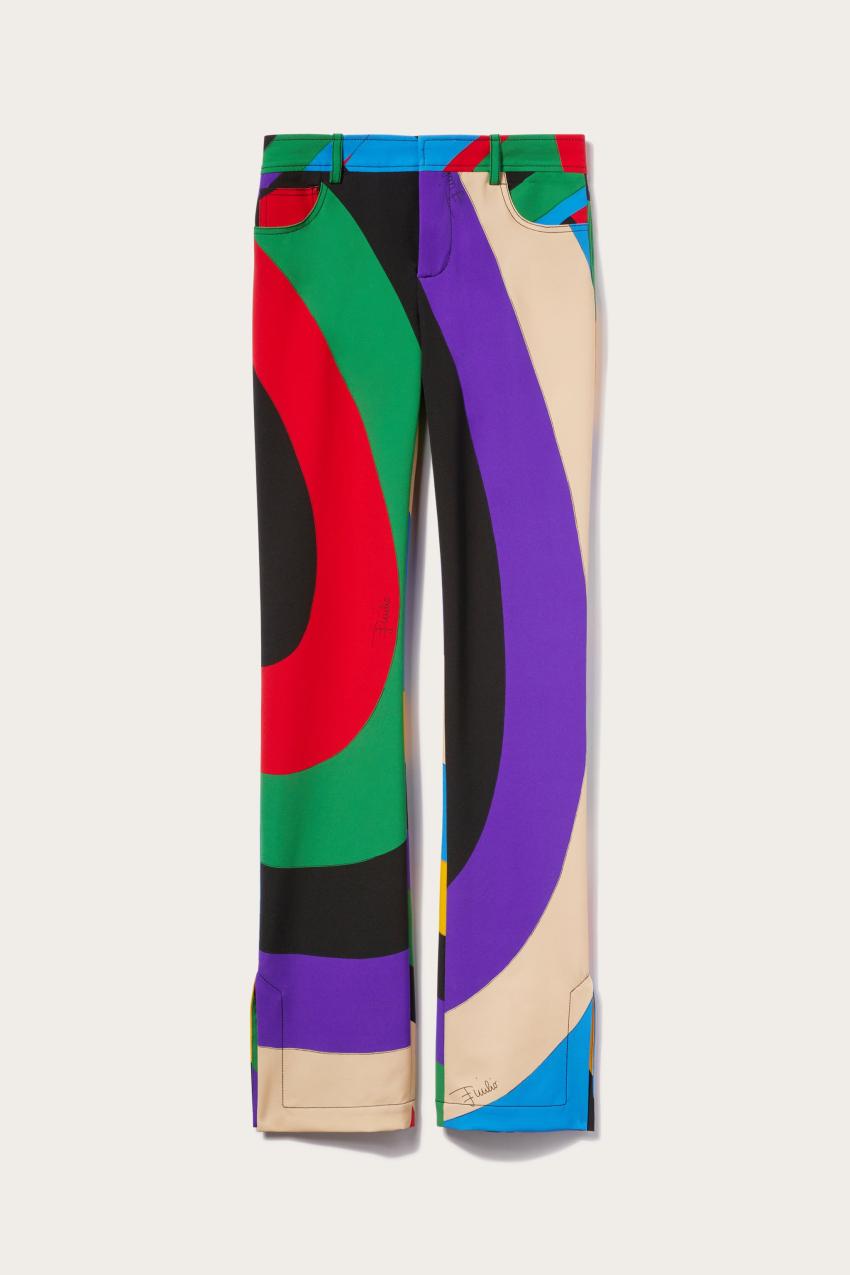 PUCCI Iride-Print Trousers | Women Pants And Shorts