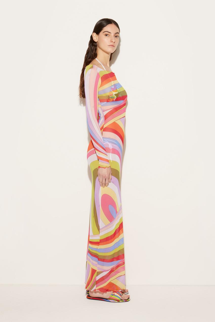 PUCCI Iride-Print Tulle Dress | Women Dresses