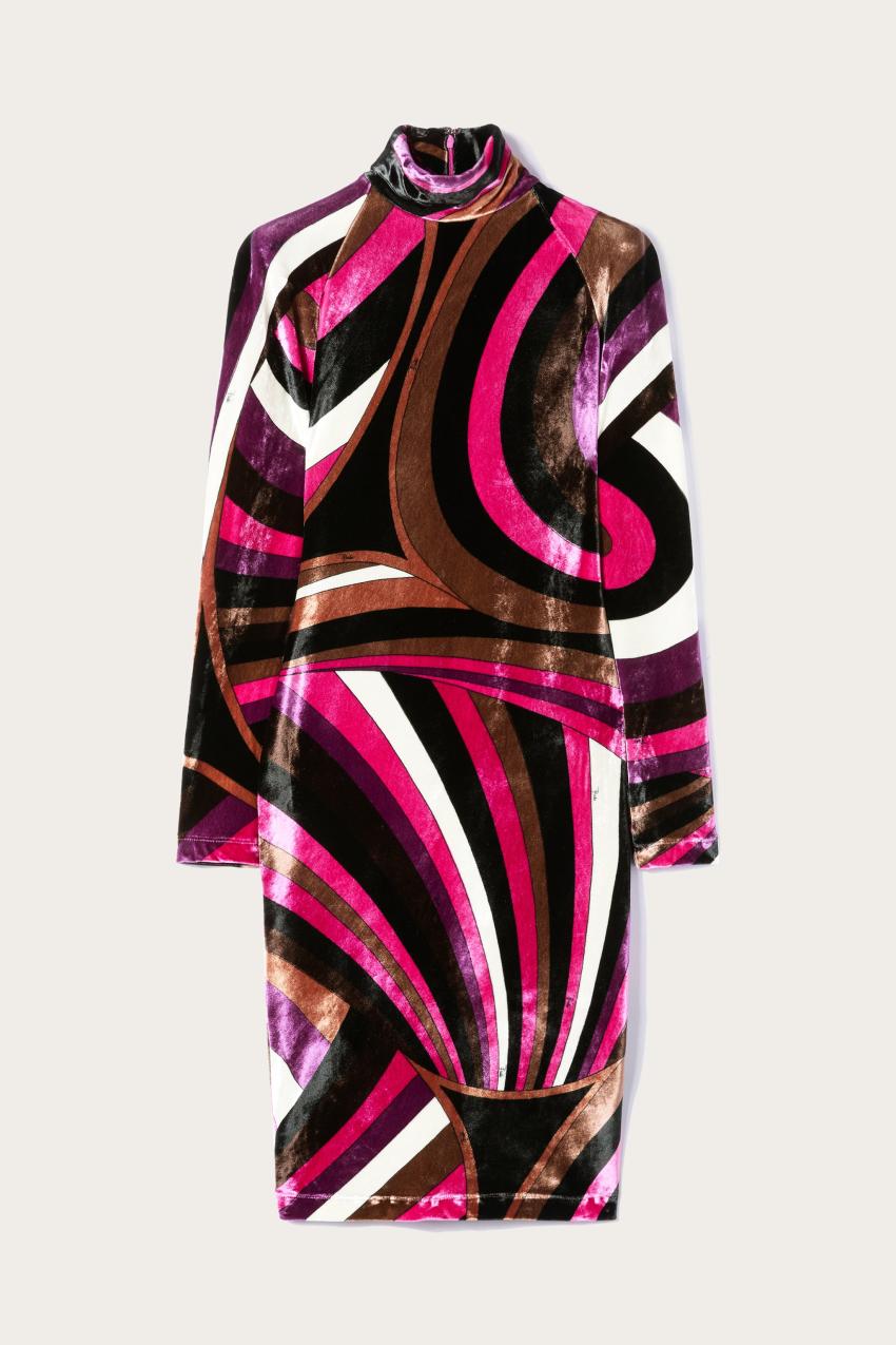 PUCCI Iride-Print Velvet Dress | Women Dresses