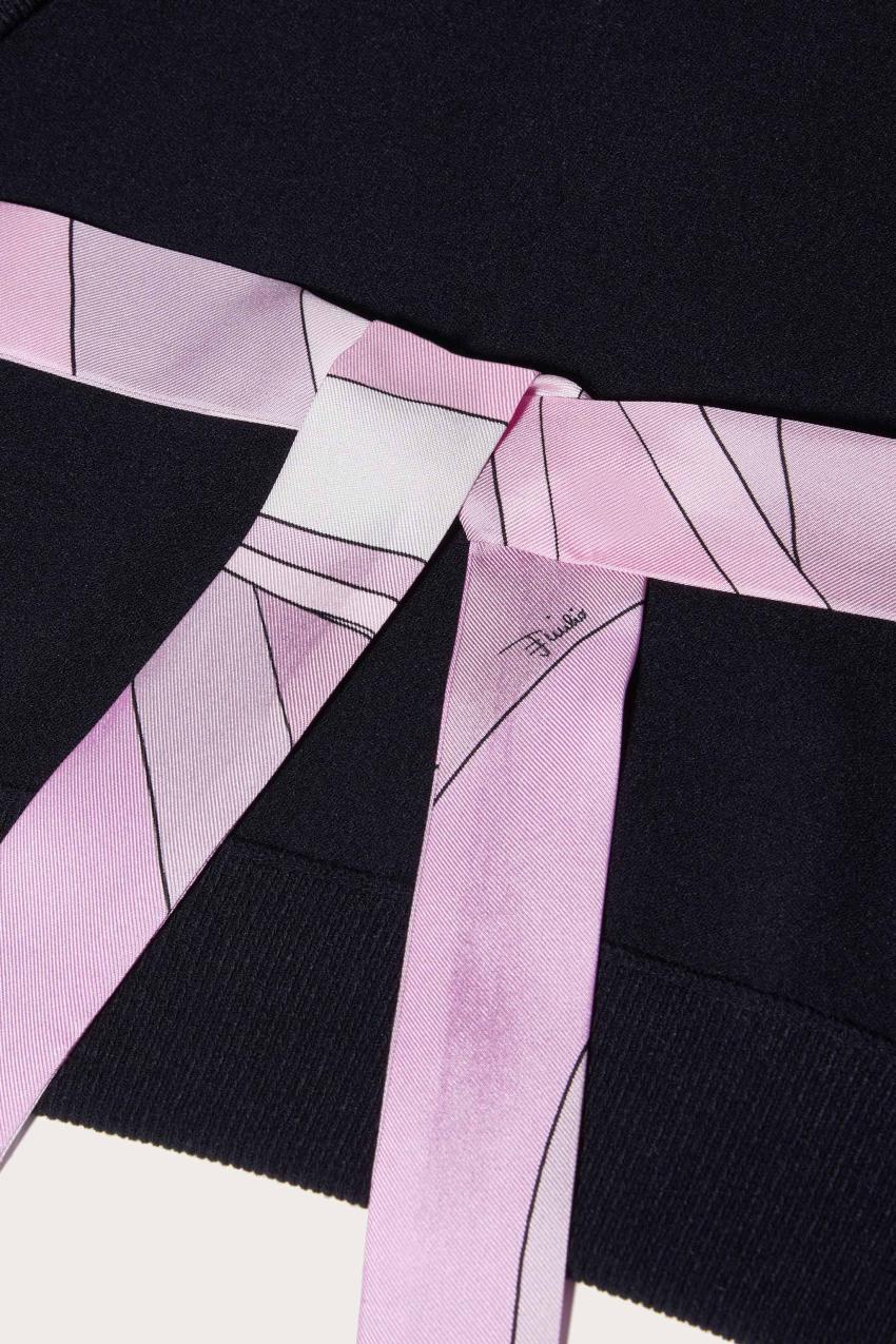 PUCCI Iride Silk-Twill Cropped Top | Women Knitwear