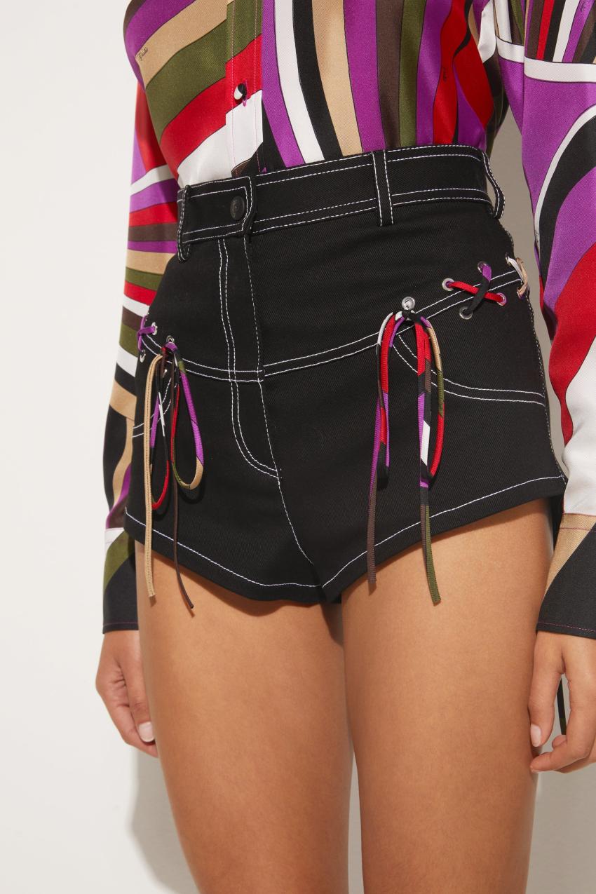 PUCCI Lace-Up Shorts | Women Pants And Shorts
