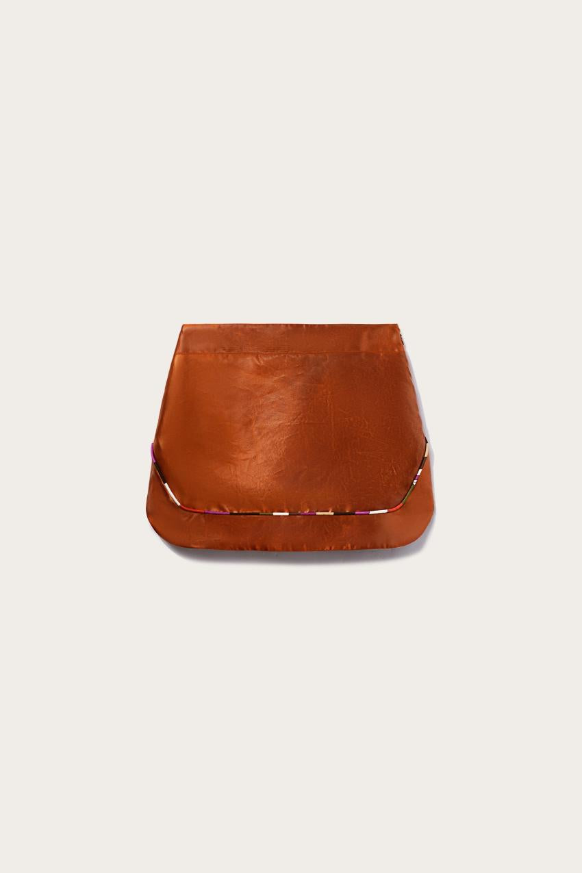 PUCCI Leather-Effect Mini Skirt | Women Skirts