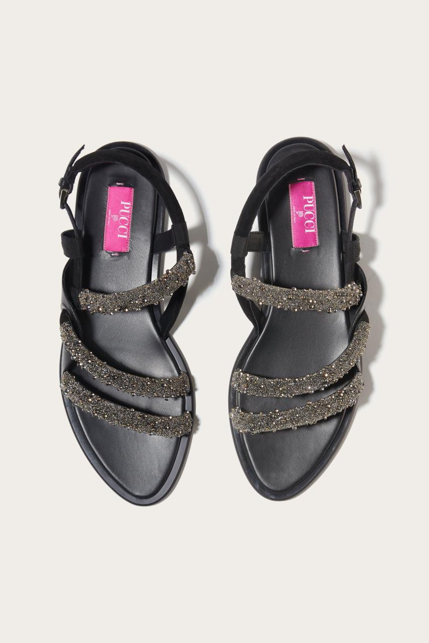 PUCCI Lee Bead-Embellished Sandals | Women Shoes