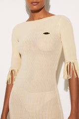 PUCCI Logo-Plaque Fringed Dress | Women Dresses