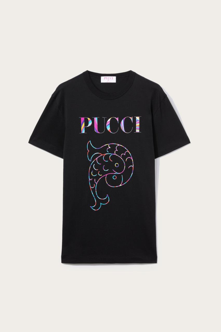PUCCI Logo-Print Cotton T-Shirt | Women T-Shirts And Sweatshirts