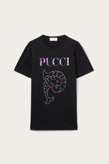 PUCCI Logo-Print Cotton T-Shirt | Women T-Shirts And Sweatshirts