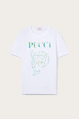 PUCCI Logo-Print Cotton T-Shirt | Women T-Shirts And Sweatshirts