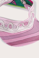 PUCCI Marmo And Onde-Print Silk-Twill Visor | Women Hats And Hair Accessories