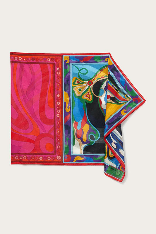 PUCCI Marmo And Orchidee-Print Cotton Pareo | Women Sarong