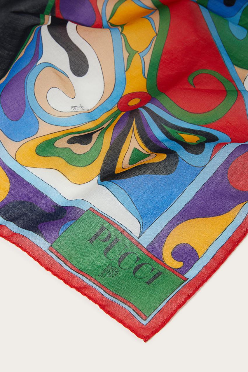 PUCCI Marmo And Orchidee-Print Cotton Pareo | Women Sarong