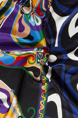 PUCCI Marmo And Orchidee-Print Large Silk-Twill Carré | Women Silks