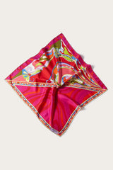 PUCCI Marmo And Orchidee-Print Large Silk-Twill Carré | Women Silks