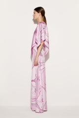 PUCCI Marmo And Orchidee-Print Silk-Twill Top | Women Tops And Shirts