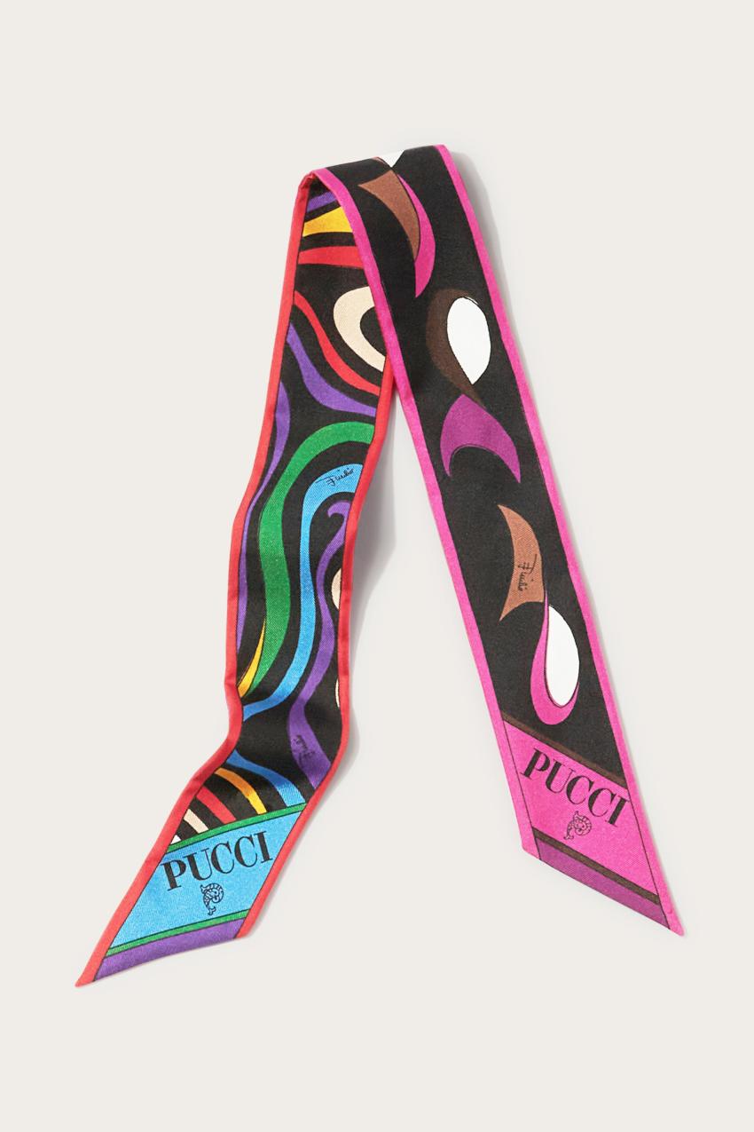 PUCCI Marmo And Pesci-Print Silk Twill Scarf | Women Silks