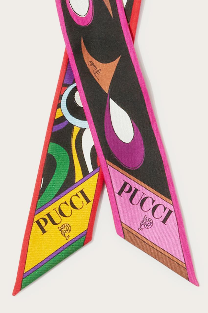 PUCCI Marmo And Pesci-Print Silk Twill Scarf | Women Silks
