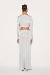 PUCCI Marmo-Jacquard Crop Top | Women Tops And Shirts