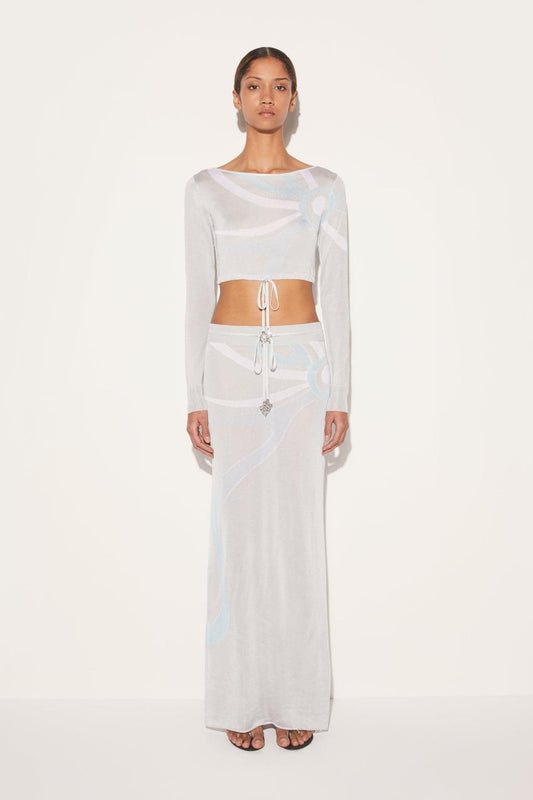 PUCCI Marmo-Jacquard Long Skirt | Women Skirts