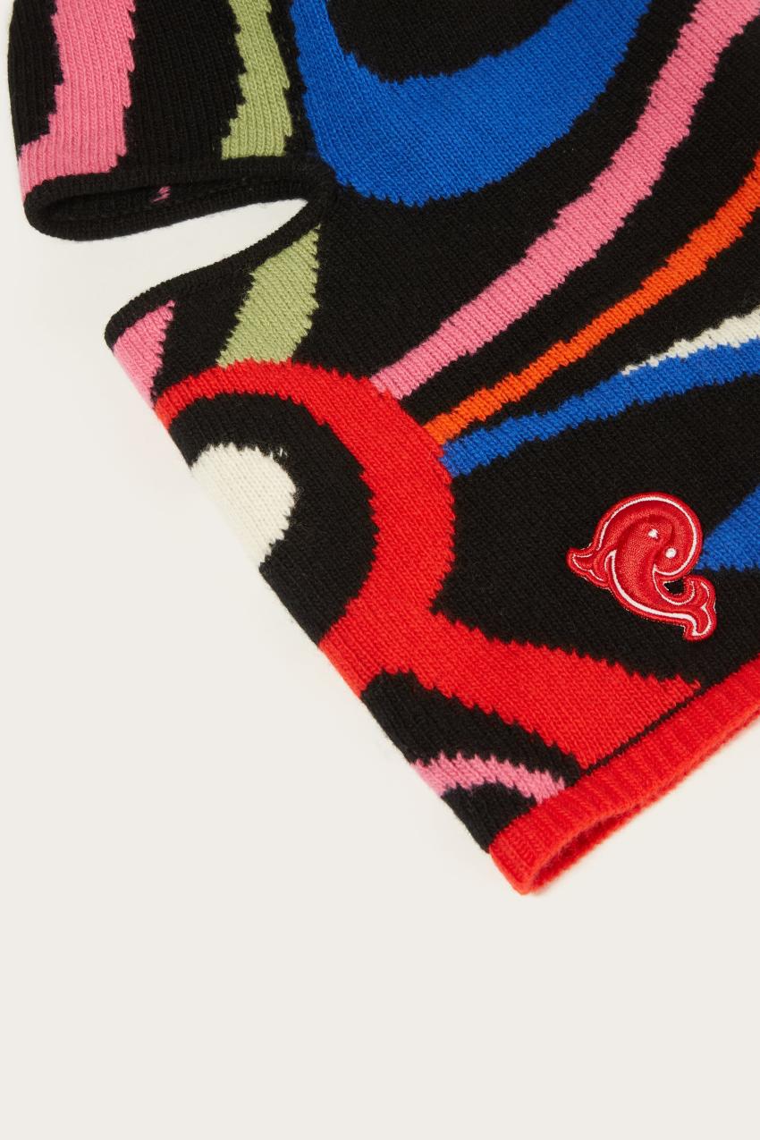 PUCCI Marmo-Jacquard Wool Balaclava | Women Hats And Hair Accessories