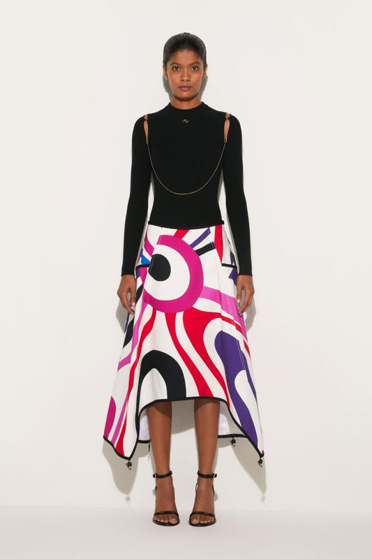 PUCCI Marmo-Print A-Line Skirt | Women Skirts