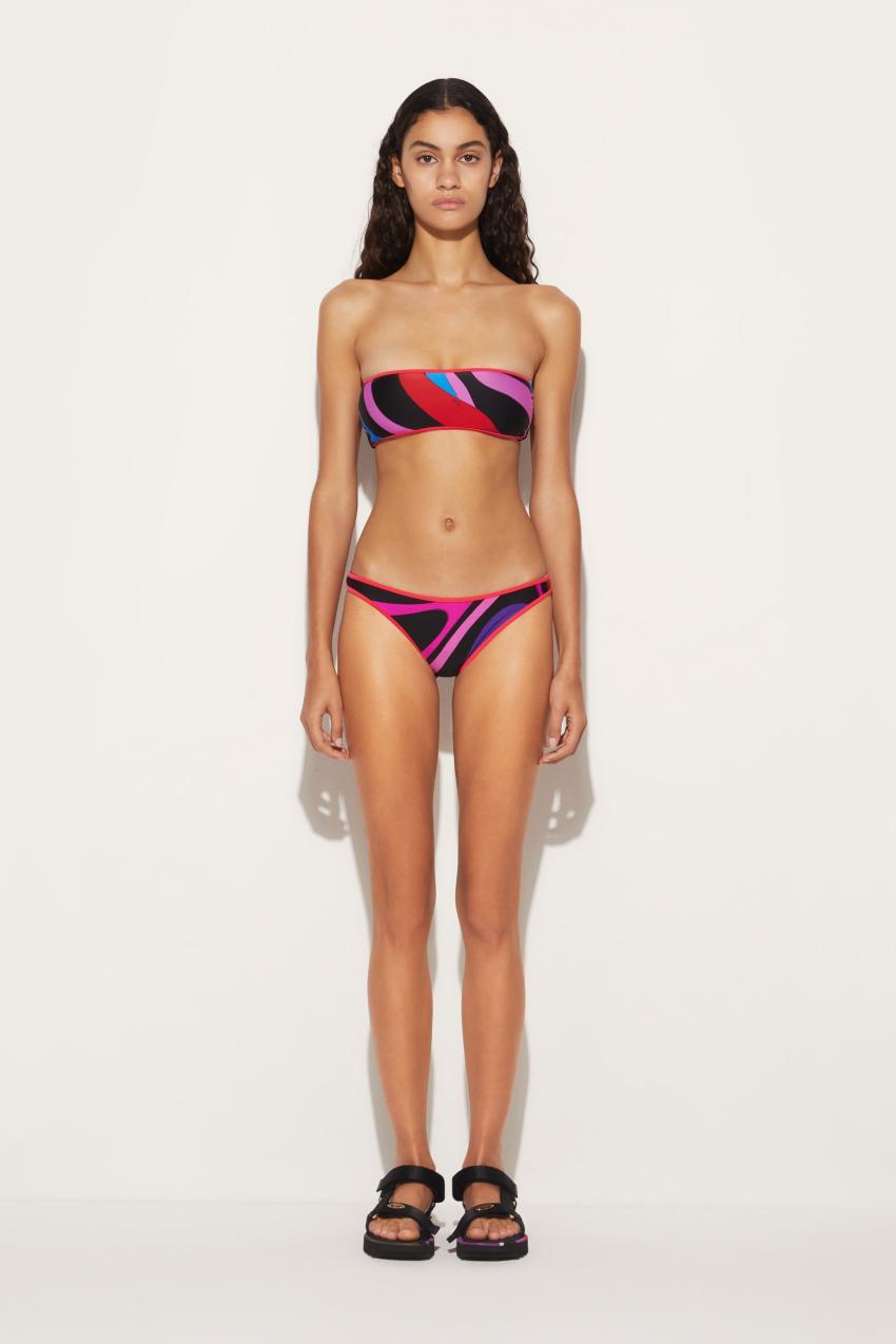 PUCCI Marmo-Print Bandeau Bikini Top | Women Bikini
