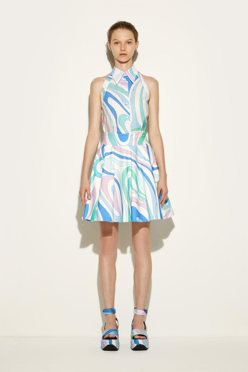 PUCCI Marmo-Print Cotton Mini Skirt | Women Skirts