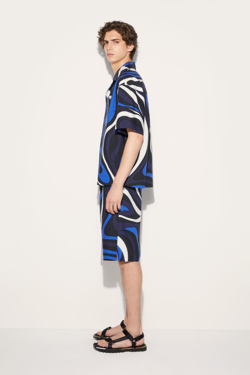 PUCCI Marmo-Print Cotton Shirt | Men Ready To Wear
