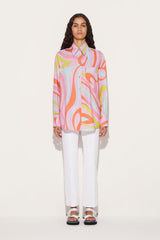 PUCCI Marmo-Print Cotton Shirt | Women Tops And Shirts
