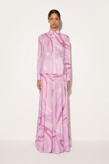 PUCCI Marmo-Print Cotton Shirt | Women Tops And Shirts