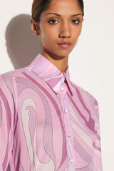 PUCCI Marmo-Print Cotton Shirt | Women Tops And Shirts