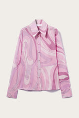 PUCCI Marmo-Print Cotton Shirt | Women Tops And Shirts