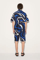 PUCCI Marmo-Print Cotton Shorts | Men Ready To Wear