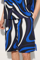 PUCCI Marmo-Print Cotton Shorts | Men Ready To Wear