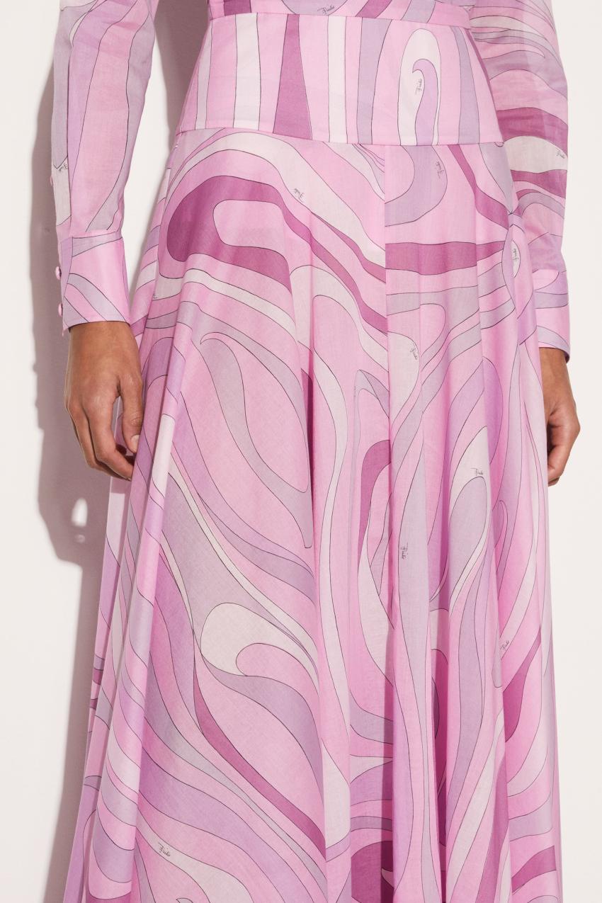 PUCCI Marmo-Print Cotton Skirt | Women Skirts