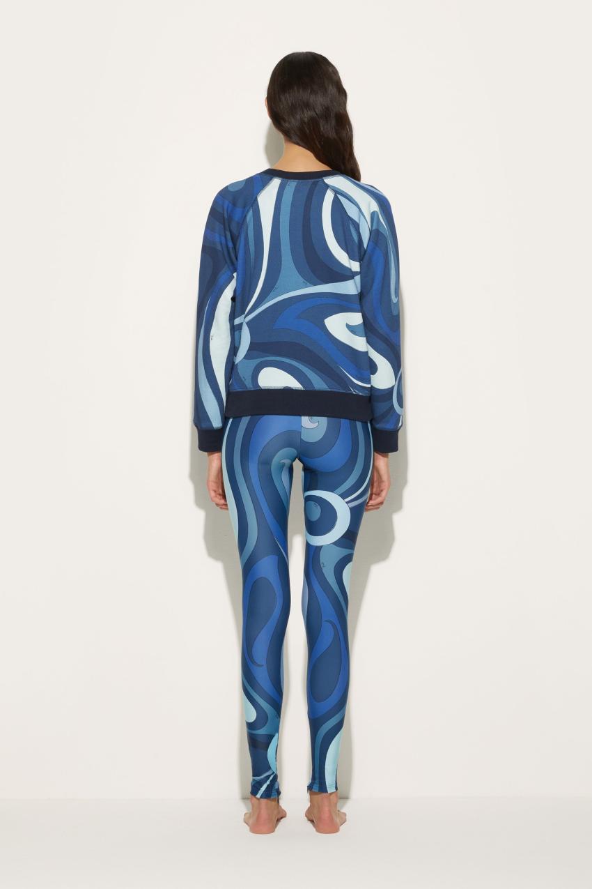 PUCCI Marmo-Print Cotton Sweatshirt | Women Athleisure