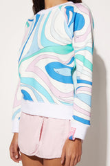 PUCCI Marmo-Print Cotton Sweatshirt | Women T-Shirts And Sweatshirts