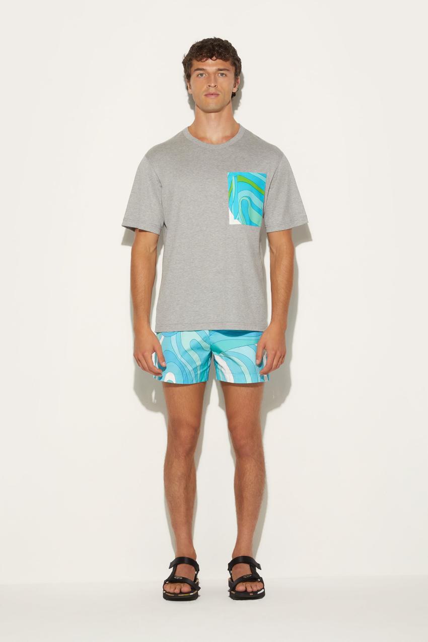 PUCCI Marmo-Print Cotton T-Shirt | Men Ready To Wear