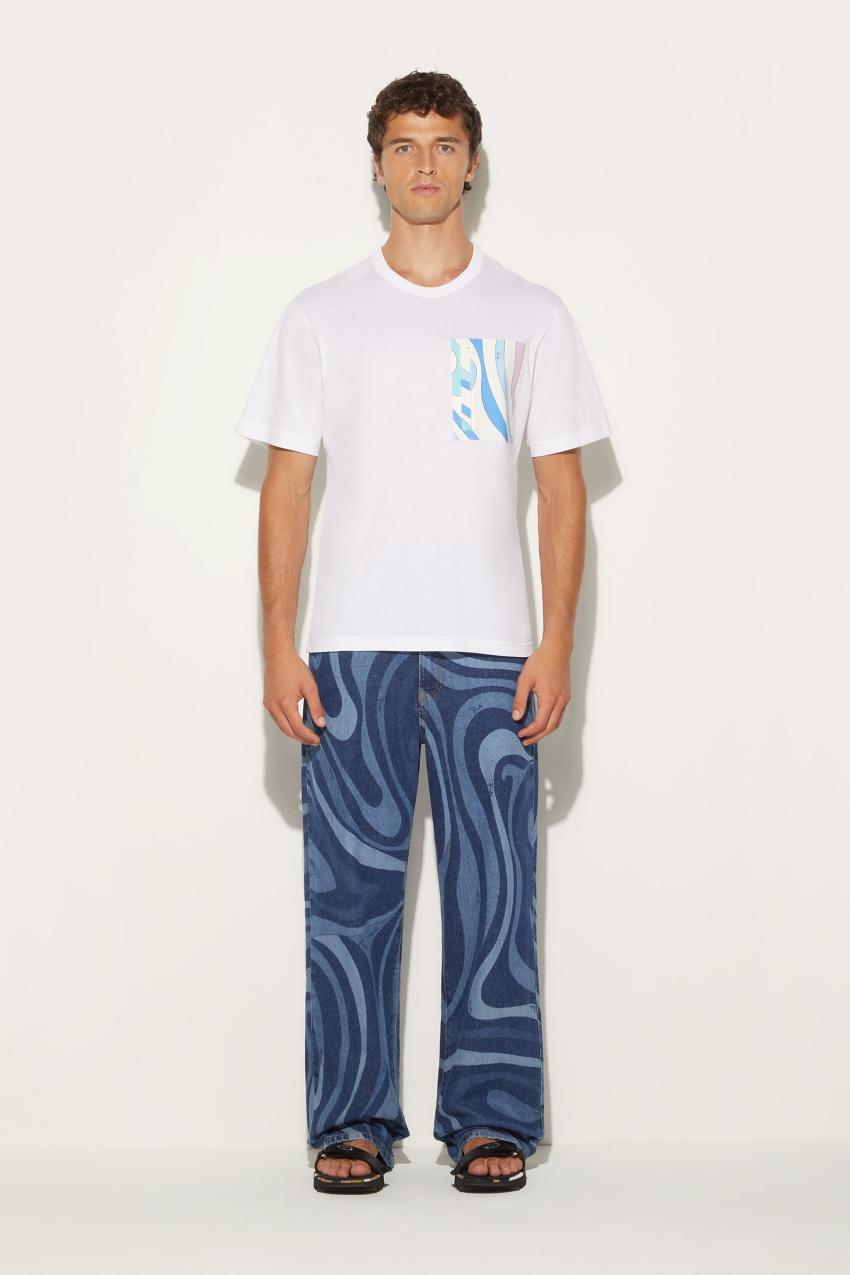 PUCCI Marmo-Print Cotton T-Shirt | Men Ready To Wear