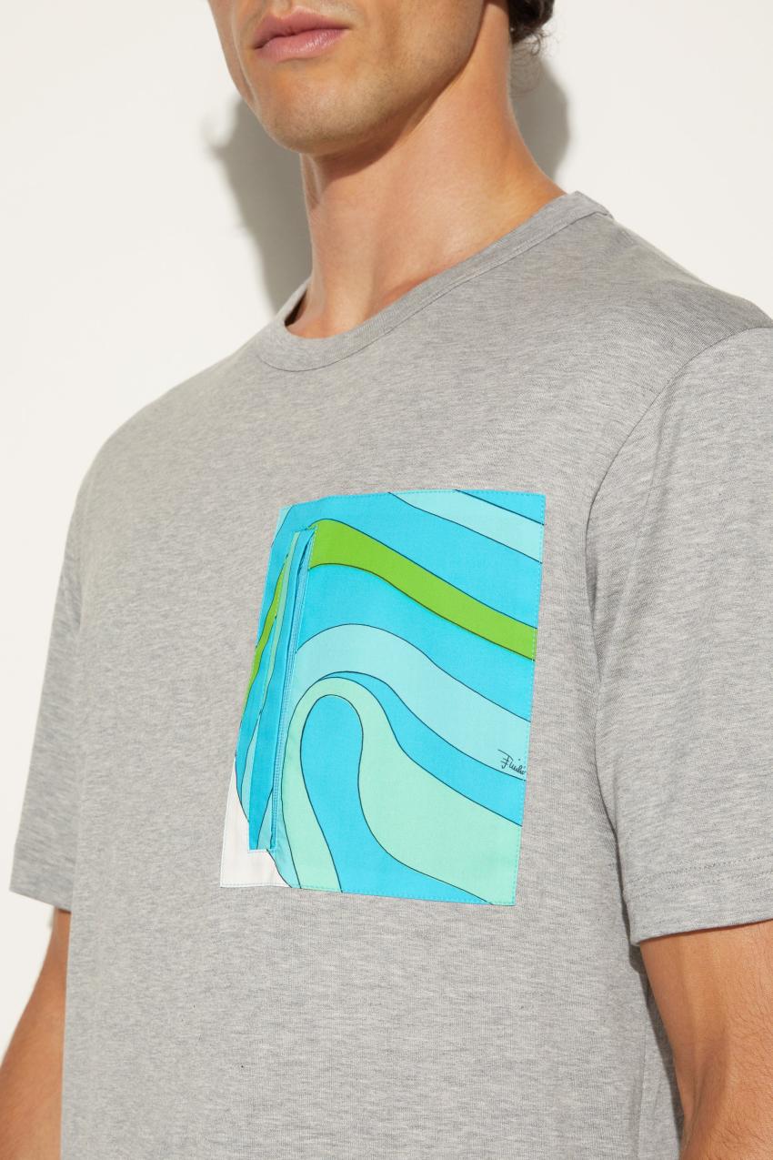 PUCCI Marmo-Print Cotton T-Shirt | Men Ready To Wear