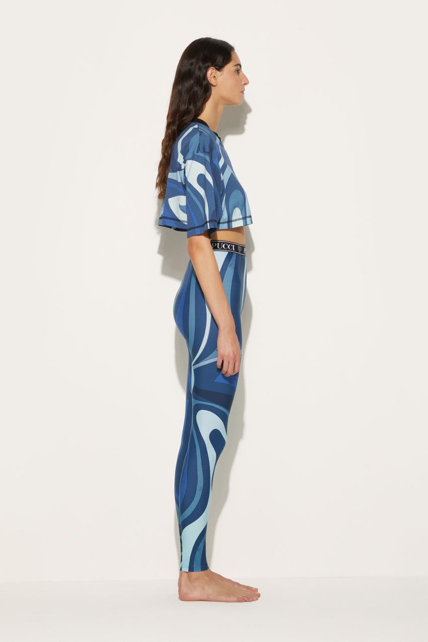 PUCCI Marmo-Print Cotton T-shirt | Women Athleisure