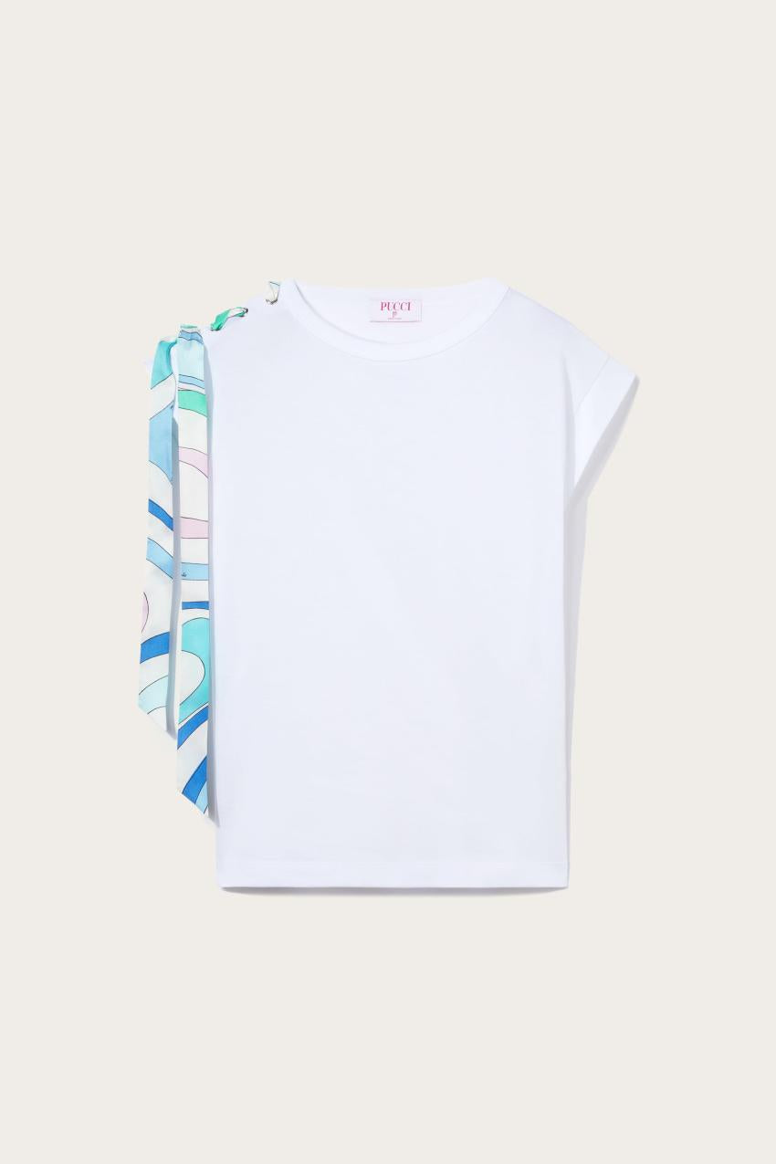 PUCCI Marmo-Print Cotton T-Shirt | Women T-Shirts And Sweatshirts