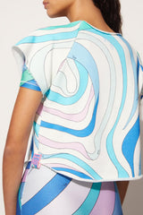 PUCCI Marmo-Print Cotton T-Shirt | Women T-Shirts And Sweatshirts