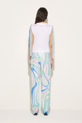 PUCCI Marmo-Print Cotton Trousers | Women Pants And Shorts