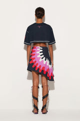 PUCCI Marmo-Print Cropped Cotton T-Shirt | Women T-Shirts And Sweatshirts